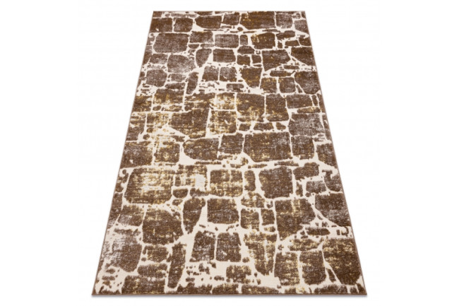 Koberec MEFE 6184 Kostka dlažbová tehla - tmavý béž