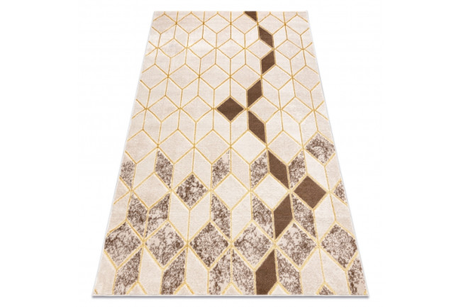 Koberec MEFE B400 Kocka, geometrický 3D - krém / béžový