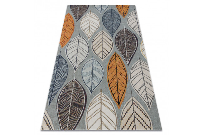 Koberec MUNDO E0641 lístie outdoor modrý / béžový