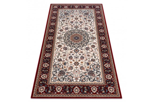Levně Koberec NAIN Ornament, ramka 6635/51036 béž / bordo