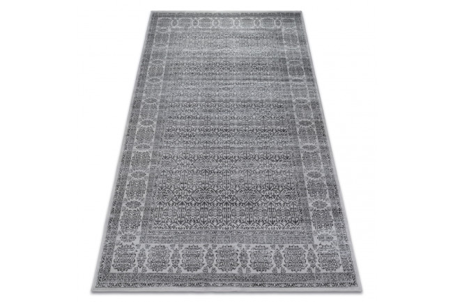 Koberec NOBIS 84302 strieborný/antracyt - Ramka