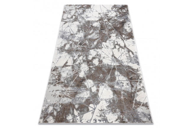 Koberec NOBLE 1515 64 Mramor, geometrický - krém / sivý