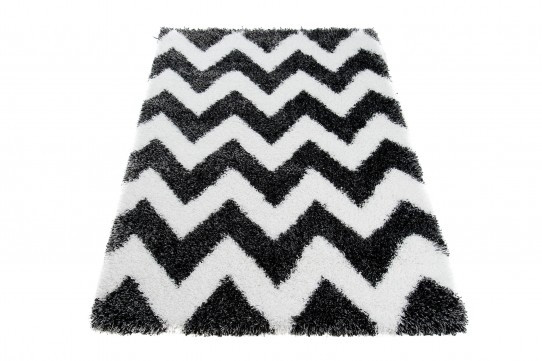 Koberec OPTIMAL 5446A biely / čierny