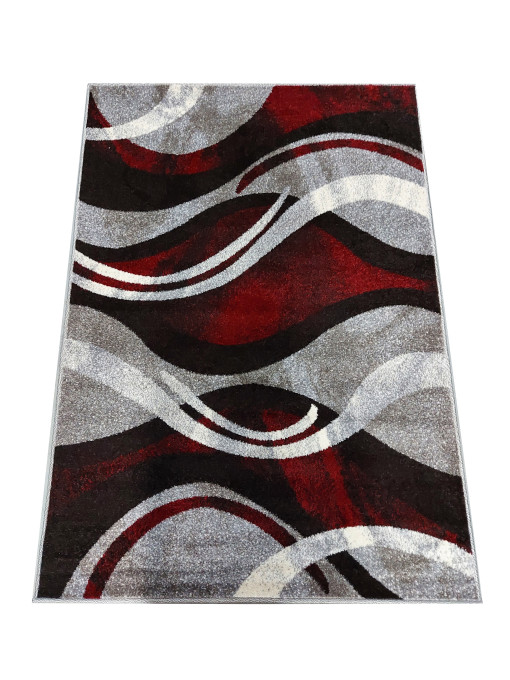 Koberec OTTO 01 sivo-červený