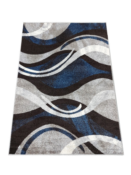 Koberec OTTO 01 sivo-tyrkysový