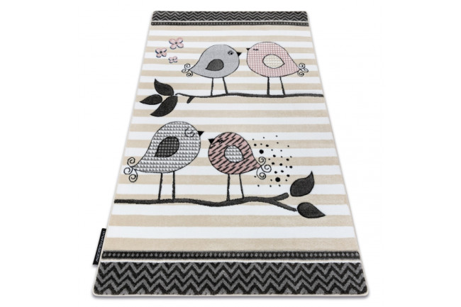 Koberec PETIT BIRDS VTÁČIKY krém