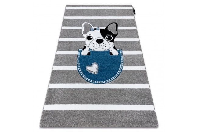 Koberec PETIT BULLDOG PES sivý