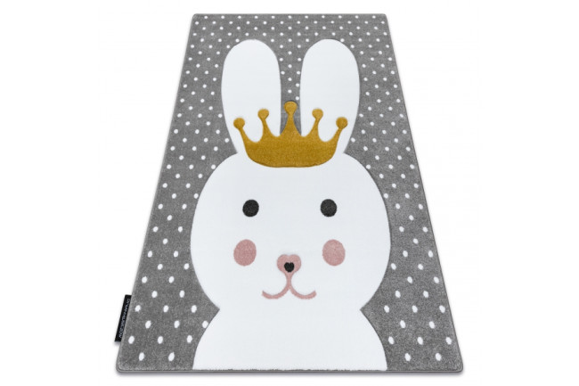 Koberec PETIT BUNNY KRÁLIK sivý