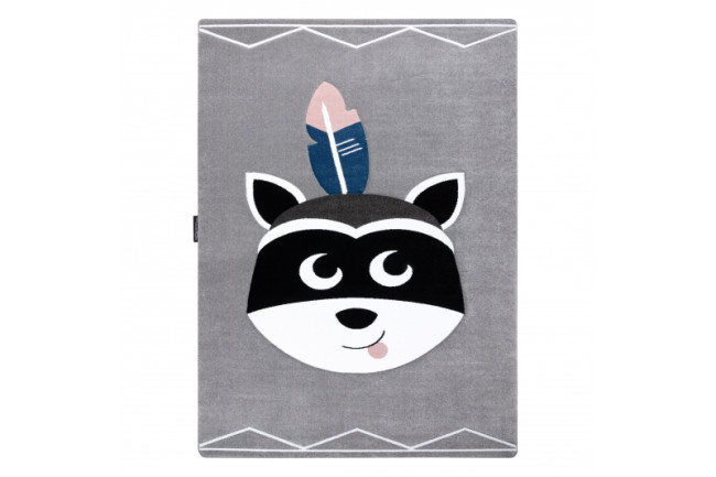 Koberec PETIT RACCOON MUKKI sivý