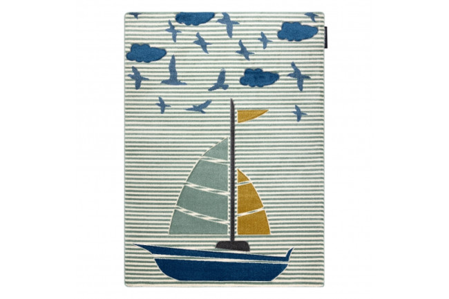 Koberec PETIT SAIL loďka - zelený