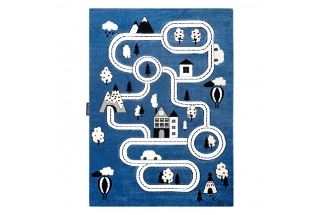 Koberec PETIT TOWN MESTO ULICE nebeský