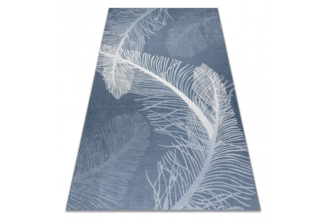 Koberec protišmykový ANDRE 1148 Perie - modrý