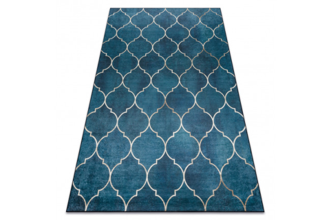 Koberec protišmykový ANDRE 1181 Trelis - modrý