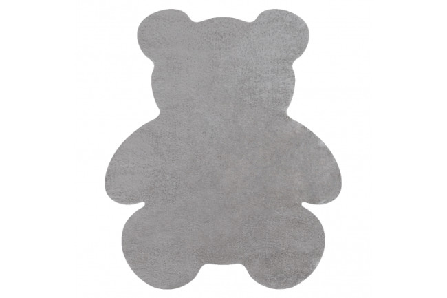 Koberec protišmykový SHAPE 3146 Medveď Shaggy - sivý plyš