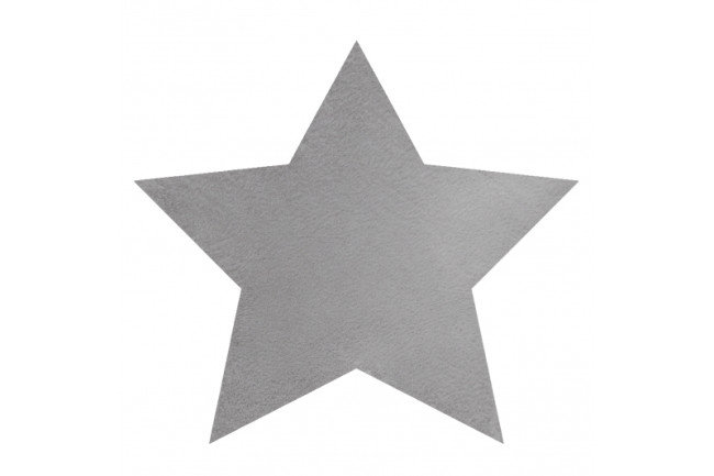 Koberec protišmykový SHAPE 3148 Hviezda Shaggy - sivý, plyš