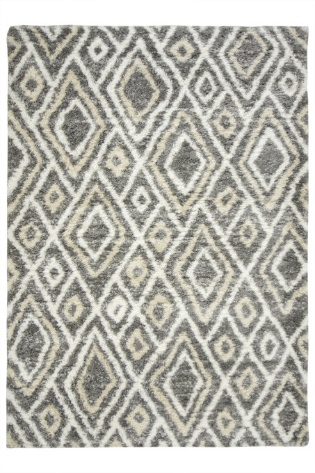 Koberec Pulpy Shaggy A532A sivý / krémový / béžový