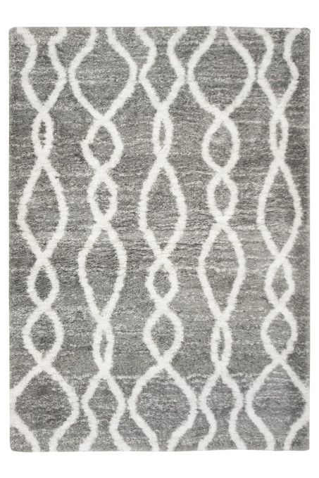 Koberec Pulpy Shaggy A574A tmavosivý / krémový