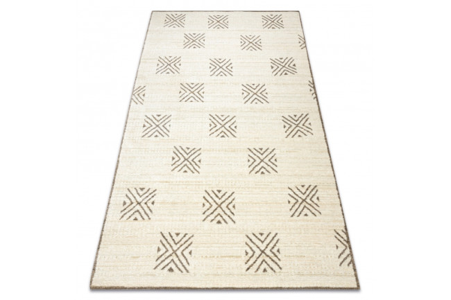 Koberec PURE Kvadraty geometrický 5842-17731 krém / zelený