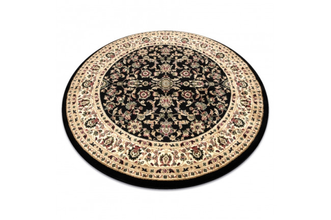 Koberec ROYAL ADR kruh vzor 1745 čierny