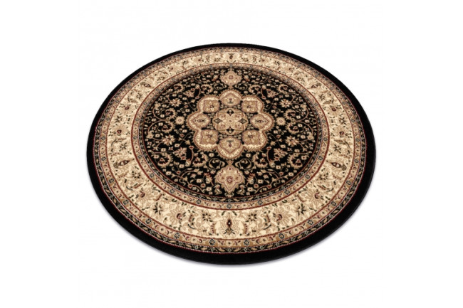 Koberec ROYAL ADR kruh vzor 521 čierny