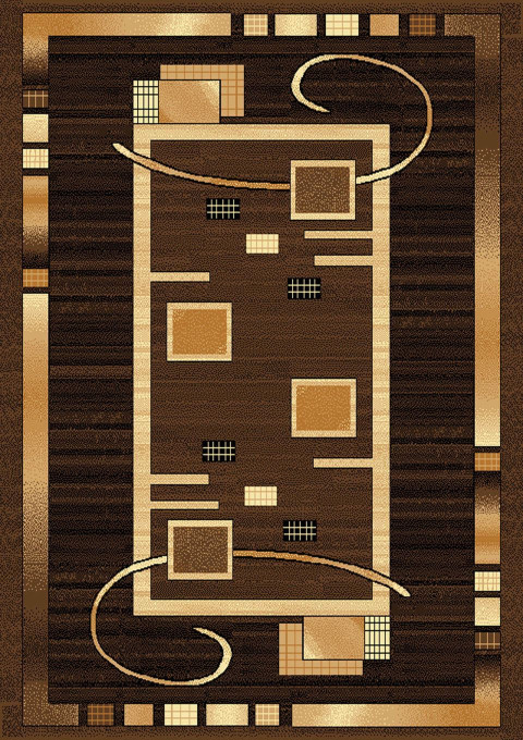 Koberec RUBIK hnedý