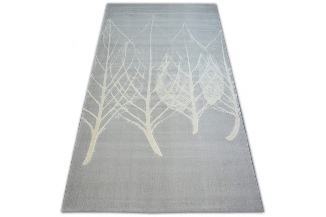 Koberec SCANDI 18281/652 - Lístky sivý krém