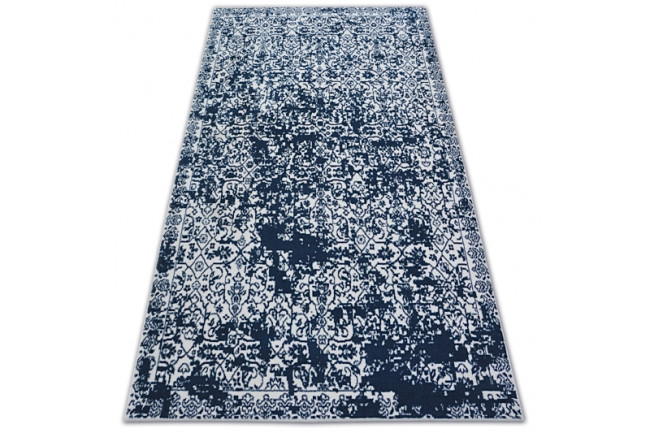 Koberec SENSE Micro 81260 - VINTAGE biely/nebeský