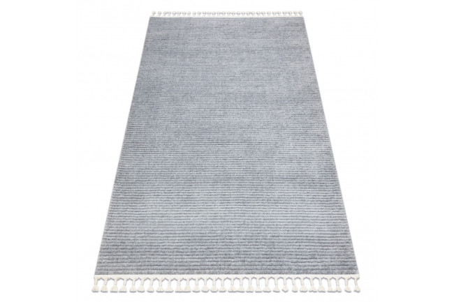 Koberec SEVILLA PC00B sivé pruhy, berber marocký - strapce
