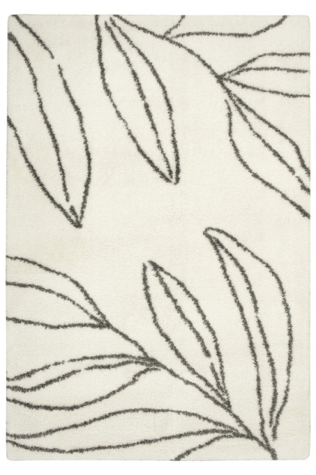 Koberec Shaggy 74303/960 Lille - krém / sivý lístie
