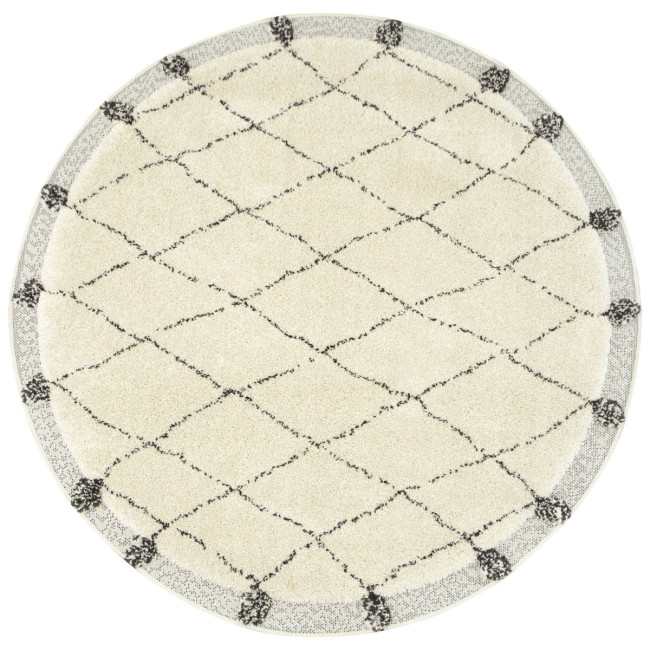 Koberec Shaggy/Sizal 65246/669 Akra krémový