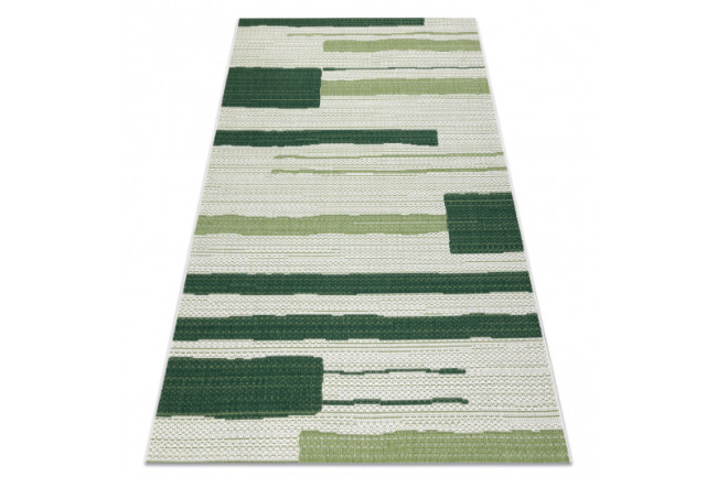 Koberec SIZAL COLOR 19676362 Línie béžový / zelený