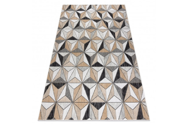 Koberec SIZAL COOPER Mozaika 22222 ecru/čierny
