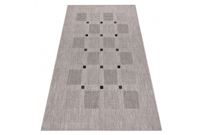 Koberec SIZAL FLOORLUX 20079 strieborný / čierny