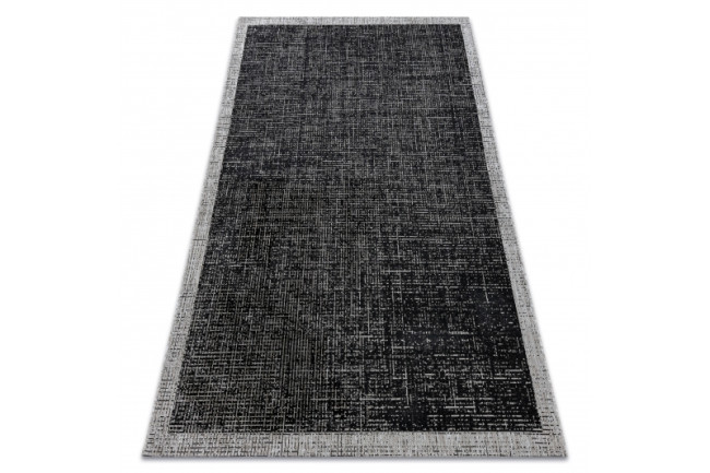 Koberec SIZAL FLOORLUX 20401 černý / stříbrný