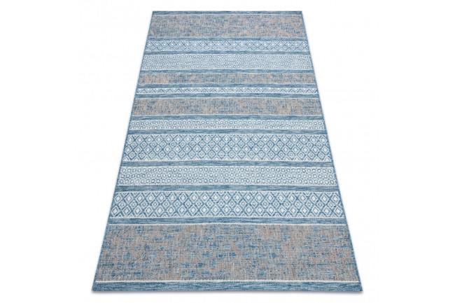 Koberec SIZAL LOFT 21118 Boho - slonia kosť / strieborný / modrý