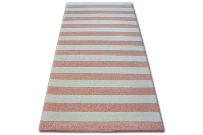 Koberec Sketch F758 ružovo / krémový - pásy