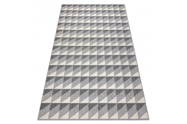 Koberec SPRING 20406332 Romby, trojuholníky - sivý