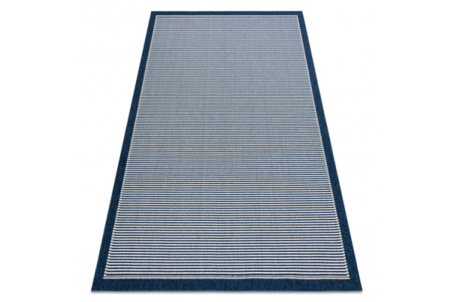 Koberec SPRING 20411994 línie, ramka - modrý