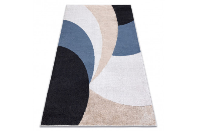 Koberec SPRINGS 907 Geometrický - štrukturálny béžový / antracitový