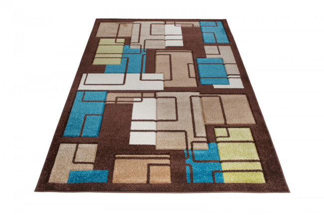 Koberec Sumatra C236A Abstract Rectangle 3D hnedý, béžový