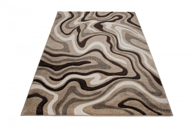 Koberec Sumatra C301B 3D Contour Cut tmavo béžový