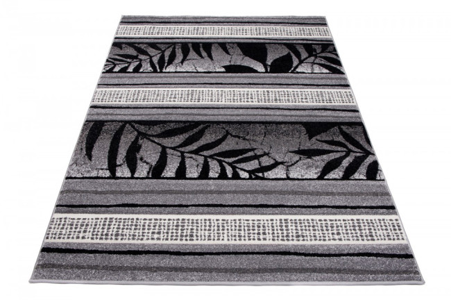 Koberec Sumatra H093A Carving Leaves sivý