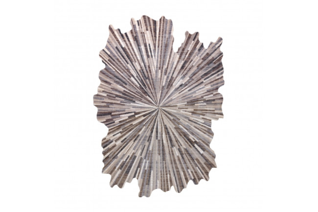 Koberec TINE 75317A Abstrakcia - tmavo sivý / svetlo sivý