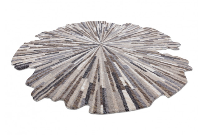 Koberec TINE 75317B Abstrakcia - sivý / svetlo sivý