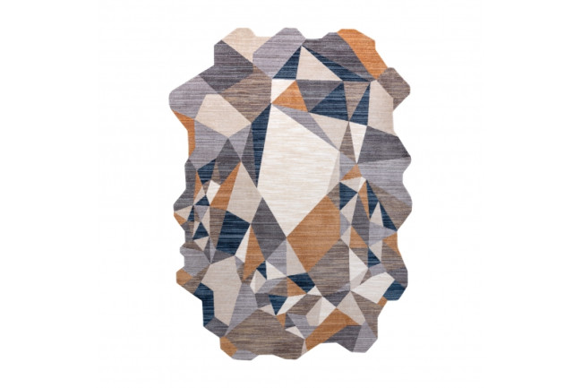 Koberec TINE 75419A Mozaika - sivý / žltý