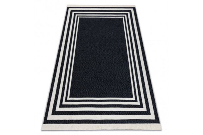 Koberec TWIN 22990 Ramka čierny / krémový