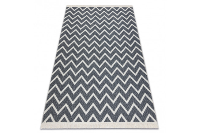Koberec TWIN 23002 Zygzak antracit / krém