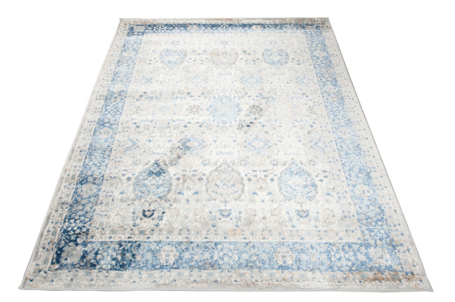 Koberec VALLEY D713B bielo-modrý