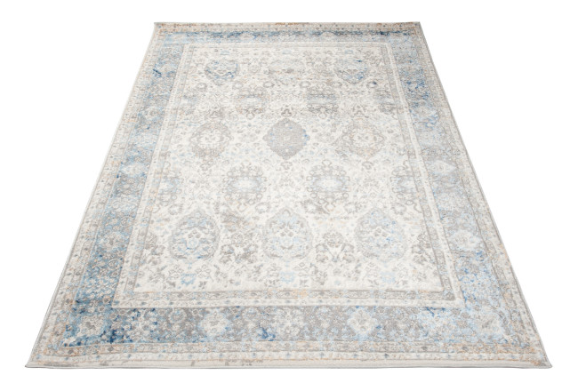 Koberec VALLEY D890B bielo-modrý