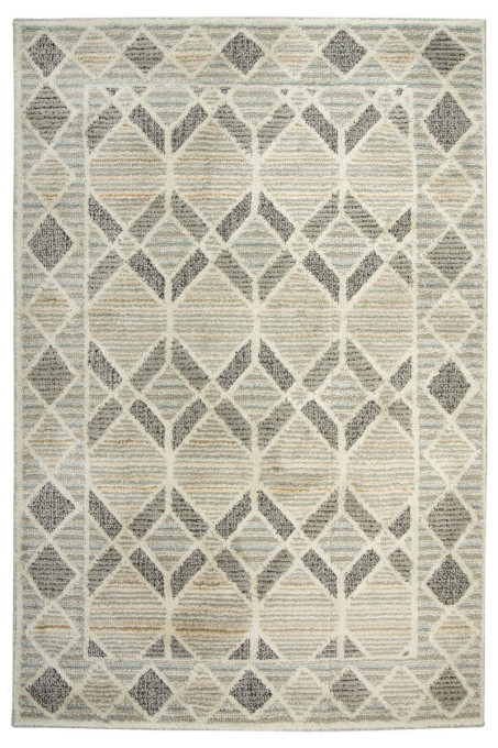 Koberec Victoria 8509 Romby sivý / béžový